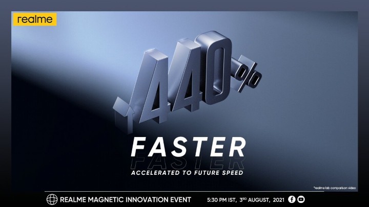 realme 预告 MagDart 磁吸充电技术 充电速度快 440%