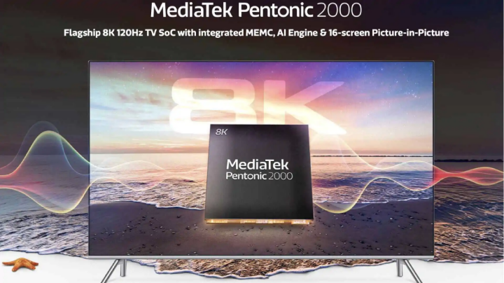联发科揭晓对应8K、120Hz画面更新率旗舰电视使用的Pentonic 2000处理器
