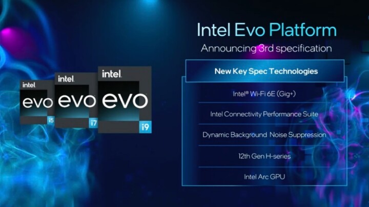 Intel在第12代笔电处理器增加P系列规格、推出第三代Intel EVO平台设计
