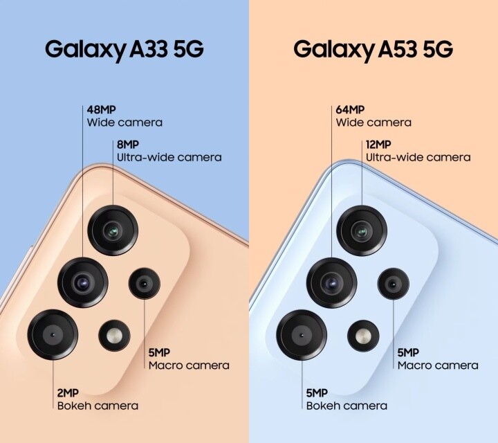 IP67、120Hz 屏幕　三星发布 Galaxy A53 5G / A33 5G