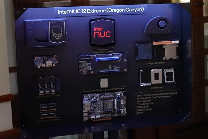 Intel 公布名为「Dragon Canyon」的新款 NUC 12 Extreme 小型主机