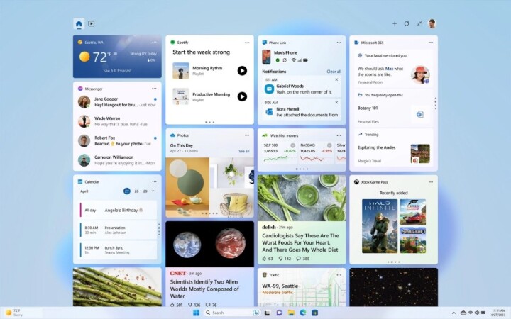 微软更新 Windows 11，在工具列增加新版 Bing 搜索服务、支持与 iPhone 连动